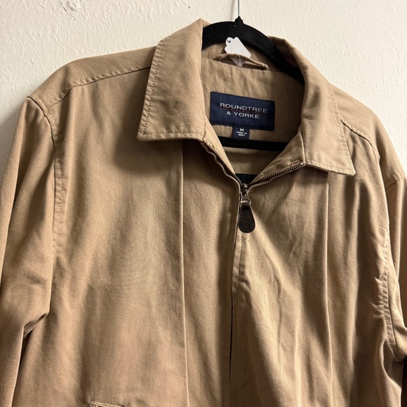 Roundtree & York Brown Men's Khaki Cotton Jacket, Size: M, EUC - Picture 2 of 8